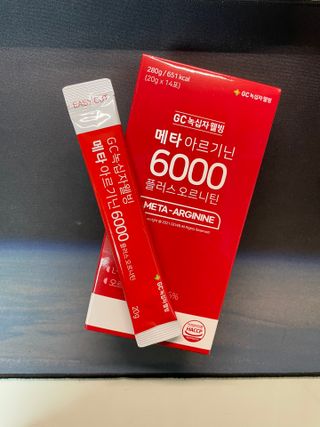 메타아르기닌 GC녹십자웰빙 메타 아르기닌 6000 플러스 오르니틴 — 5점을 준 리뷰어가 2022년 10월 올린 사용 사진