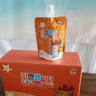 [몸엔용] 아이가 먹는 달콤 국산녹용 키엔용 비타  80ml x 10포 — 5점을 준 리뷰어가 2021년 7월 올린 사용 사진