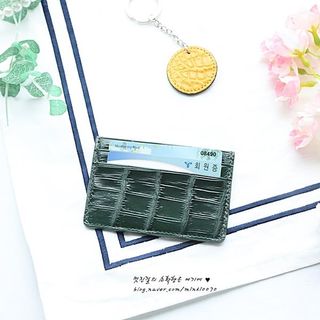 헤임달 Glossy 악어가죽 카드지갑 — 5점을 준 리뷰어가 2021년 5월 올린 사용 사진