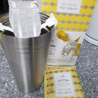 (주)쟈뎅 쟈뎅 클래스 핸드 드립 커피 10P 2종_디카페인 1종+랜덤 플레이버 1종 — 5점을 준 리뷰어가 2021년 4월 올린 사용 사진