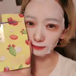 [후르디아] 골라쓰는 비건마스크팩 2종 -백년초 / 망고 — 5점을 준 리뷰어가 2021년 9월 올린 사용 사진