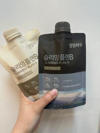 일일하우 슬리밍 플랜B 고소한 귀리맛, 진한 카카오맛 (체중조절식) — 5점을 준 리뷰어가 2023년 8월 올린 사용 사진