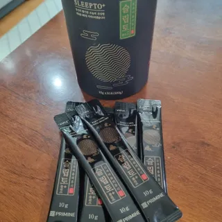프리마인 자체 기업부설 연구소에서 찾아낸 건강한 수면의 비밀.  슬립토 플러스 30포 — 4점을 준 리뷰어가 2022년 9월 올린 사용 사진