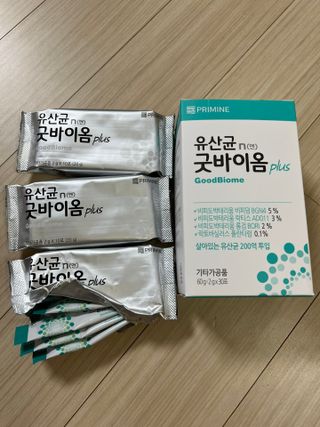 프리마인 유산균 국가지정연구소 선정, 살아있는 생유산균 200억 마리의 힘. 유산균n굿바이옴플러스 — 5점을 준 리뷰어가 2021년 12월 올린 사용 사진