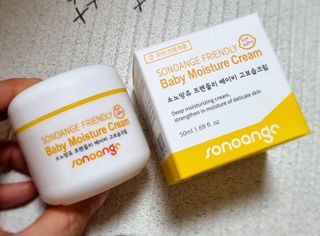 소노앙쥬 프렌들리 베이비 고보습크림 — 5점을 준 리뷰어가 2022년 9월 올린 사용 사진