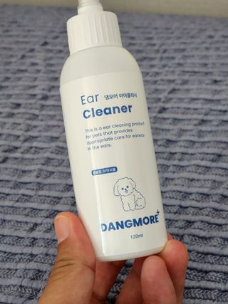 [댕모어 클리너 3종] 아이클리너 / 이어클리너 / 덴탈클리너 3종 세트 (120ml) — 5점을 준 리뷰어가 2023년 8월 올린 사용 사진