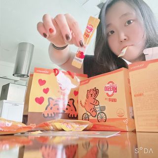 광동제약 [광동] 비타500데일리스틱 70포X2개 + 뚱랑이엽서 + 쇼핑백 증정 — 4점을 준 리뷰어가 2022년 10월 올린 사용 사진