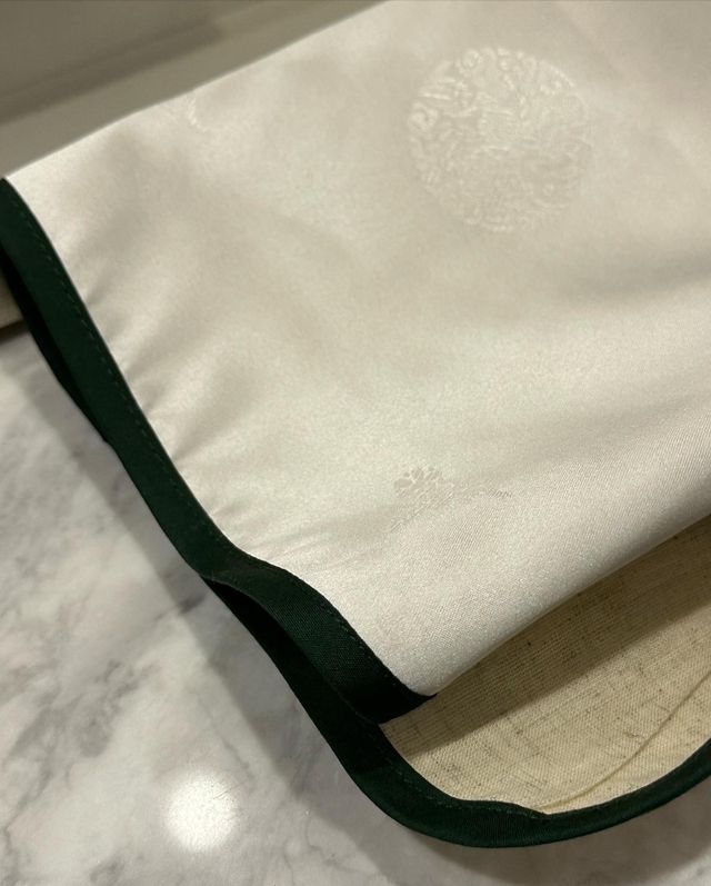 조선 모더니즘 한복 린넨 베개 커버 레이어 리뷰 사진