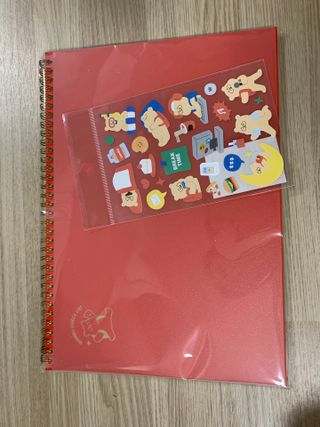 리훈 곰부 체크리스트+ 곰부 리무버블스티커 1장 — 4점을 준 리뷰어가 2021년 5월 올린 사용 사진
