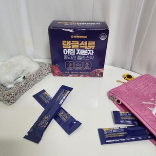 참앤들황토농원 맛있게 탱글탱글! 탱글석류 어린저분자 콜라겐 젤리스틱 1박스 ♥총 50포♥ — 5점을 준 리뷰어가 2023년 2월 올린 사용 사진