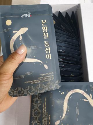 [비린내 완벽제거] 본황칠 통장어 국내산 장어즙 아르기닌 2800mg 장어즙효능 기력보강 — 4점을 준 리뷰어가 2022년 7월 올린 사용 사진