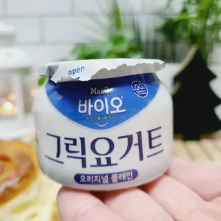 매일바이오 그릭요거트 오리지널 플레인 4개, 로스터리 커피믹스 4개 — 4점을 준 리뷰어가 2021년 12월 올린 사용 사진