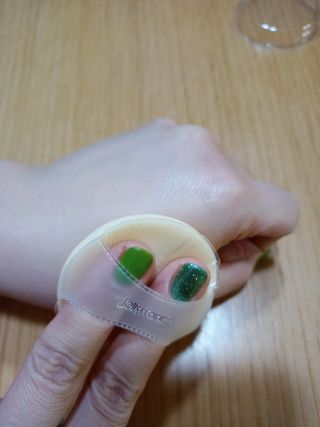 젤리팜 마이크로셀 실리콘퍼프 피치,오렌지 — 5점을 준 리뷰어가 2021년 10월 올린 사용 사진