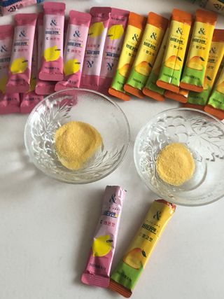 비타앤C 레몬맛, 망고맛 — 5점을 준 리뷰어가 2021년 4월 올린 사용 사진