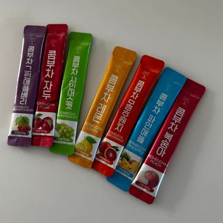 참앤들황토농원 7가지 맛! 탄산 톡톡! 스파클링! 데이앤 콤부차 7종 10포 1박스씩 ★총 7박스★ — 5점을 준 리뷰어가 2023년 1월 올린 사용 사진