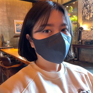 애니가드 셋업마스크 4컬러 각 10매입 [크리미베이지, 캐시미어로즈, 초콜렛브라운, 미드나잇네이비] — 5점을 준 리뷰어가 2022년 2월 올린 사용 사진