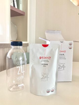 클린24시간 1BOX(5포) + 전용보틀(500ml) — 5점을 준 리뷰어가 2022년 9월 올린 사용 사진