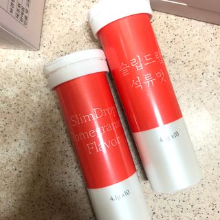 [슬림드랍 석류맛] 건기식 다이어트 보조제 겸 비타민 — 5점을 준 리뷰어가 2022년 1월 올린 사용 사진