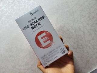 [인디닥터] 타이탄 BCAA 프로틴 젤리스틱 — 5점을 준 리뷰어가 2022년 3월 올린 사용 사진