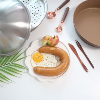 모멘토 마론 프라이팬 26cm 3종 (26cm팬/26cm웍팬/호환 스티머+돔뚜껑) — 5점을 준 리뷰어가 2022년 9월 올린 사용 사진
