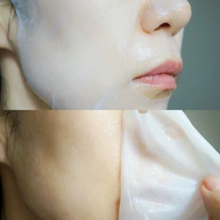 쿠피 피디알엔 연어 더마 페이셜 마스크 — 5점을 준 리뷰어가 2021년 11월 올린 사용 사진