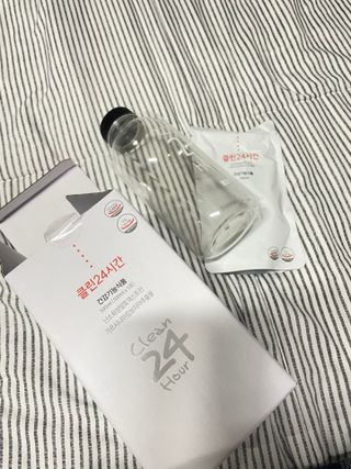 클린24시간 1BOX(5포) + 전용보틀(500ml) — 5점을 준 리뷰어가 2023년 2월 올린 사용 사진