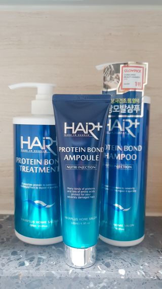 헤어플러스 단백질탈모샴푸 500ml+단백질본드앰플 145ml — 5점을 준 리뷰어가 2021년 3월 올린 사용 사진