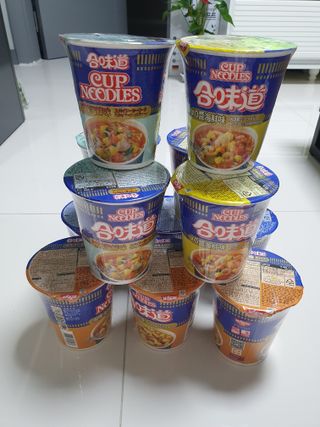 NISSIN 닛신 컵누들  4종 - 씨푸드오리지날, 씨푸드 스파이시, 씨푸드 커리, 씨푸드 XO소스 — 4점을 준 리뷰어가 2022년 11월 올린 사용 사진