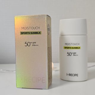 아이레시피 모이스트터치 스포츠 선밀크 50ml (SPF50+ PA+++) — 4점을 준 리뷰어가 2023년 6월 올린 사용 사진