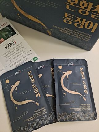 [비린내 완벽제거] 본황칠 통장어 국내산 장어즙 아르기닌 2800mg 장어즙효능 기력보강 — 5점을 준 리뷰어가 2022년 8월 올린 사용 사진