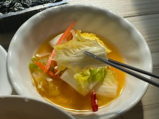 셰프애찬 단호박 백김치 1kg — 4.5점을 준 리뷰어가 2022년 10월 올린 사용 사진