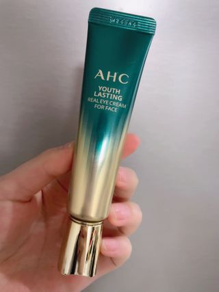 [NEW 탄력유턴 아이크림] AHC 유스 래스팅 리얼 아이크림 포 페이스 — 5점을 준 리뷰어가 2021년 3월 올린 사용 사진