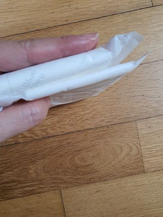 블루블루 유기농 순면 커버 생리대 — 4점을 준 리뷰어가 2021년 1월 올린 사용 사진