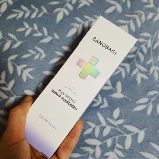 바노바기 코스메틱 바노바기 밀크씨슬 리페어 시카 선스크린 플러스 50ml — 5점을 준 리뷰어가 2023년 1월 올린 사용 사진