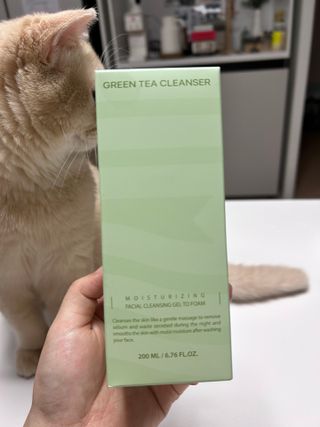프리마인 메이크업과 들뜨는 각질까지 한방에 깐달걀로! 순하기까지한 셀베이스 그린티클렌저(200ml) — 5점을 준 리뷰어가 2023년 4월 올린 사용 사진