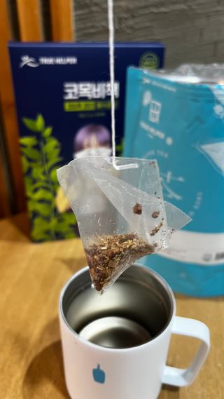 트루헬퍼 코목비책 작두콩 도라지 돌배 모과 생강 차 30티백 — 5점을 준 리뷰어가 2023년 3월 올린 사용 사진