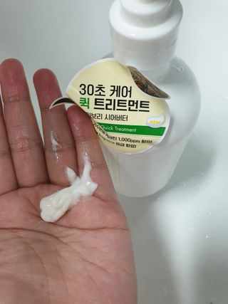 멈칫(MUMCHIT) 멈칫 단백질 퀵트리트먼트 — 4.5점을 준 리뷰어가 2021년 12월 올린 사용 사진