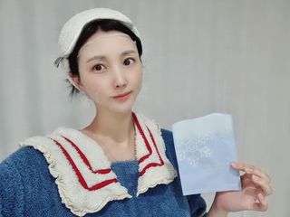 비프리코스메틱 더블아이스진정마스크팩 5매 — 5점을 준 리뷰어가 2023년 3월 올린 사용 사진