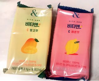 비타앤C 레몬맛, 망고맛 — 5점을 준 리뷰어가 2021년 4월 올린 사용 사진