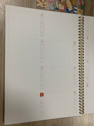 리훈 곰부 체크리스트+ 곰부 리무버블스티커 1장 — 4점을 준 리뷰어가 2021년 5월 올린 사용 사진