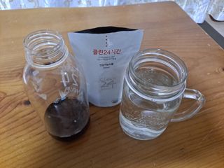 클린24시간 1BOX(5포) + 전용보틀(500ml) — 4점을 준 리뷰어가 2023년 2월 올린 사용 사진