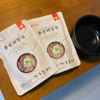 요리반상회 용문해장국 2팩 + 뚝배기 1개 — 5점을 준 리뷰어가 2021년 3월 올린 사용 사진