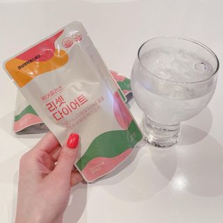 [경남제약헬스케어] 케어플러스 리셋 다이어트 청포도맛 100ml X 5포 (5일분) — 3.5점을 준 리뷰어가 2023년 4월 올린 사용 사진