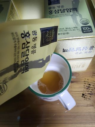 광동생활건강 광동 명품 홍삼달임액 50mL x 30포 — 5점을 준 리뷰어가 2023년 4월 올린 사용 사진