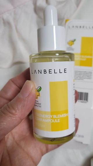 랑벨 비타 에너지 잡티 앰플 50ml 고농축 비타민, 저자극, 수분 촉촉, 미백 앰플 — 5점을 준 리뷰어가 2022년 4월 올린 사용 사진