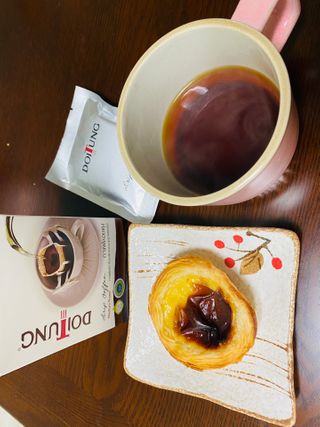 도이퉁 드립백 커피 60g 다크로스트 미디움로스트 — 4점을 준 리뷰어가 2021년 2월 올린 사용 사진
