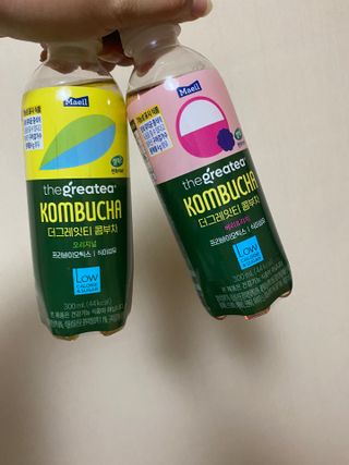 더그레잇티 콤부차 [매일유업] 더그레잇티 44kcal 콤부차 300ml *12개입 (오리지널 6개+베리리치 6개) — 5점을 준 리뷰어가 2023년 8월 올린 사용 사진