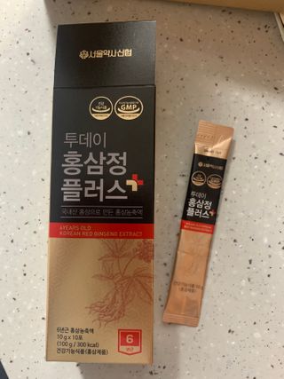 서울약사신협_투데이홍삼정플러스스틱_10g x 30포 — 5점을 준 리뷰어가 2020년 12월 올린 사용 사진