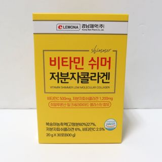 자연에온 경남제약 비타민 쉬머 저분자콜라겐 20g x 30포 — 5점을 준 리뷰어가 2021년 12월 올린 사용 사진