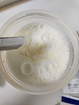 하나마이 [BEST 판매율 1위] 카스피해 유산균 종균_발효기가 필요없이 간편하게 만들어 먹는 요거트 생유산균 — 5점을 준 리뷰어가 2023년 3월 올린 사용 사진